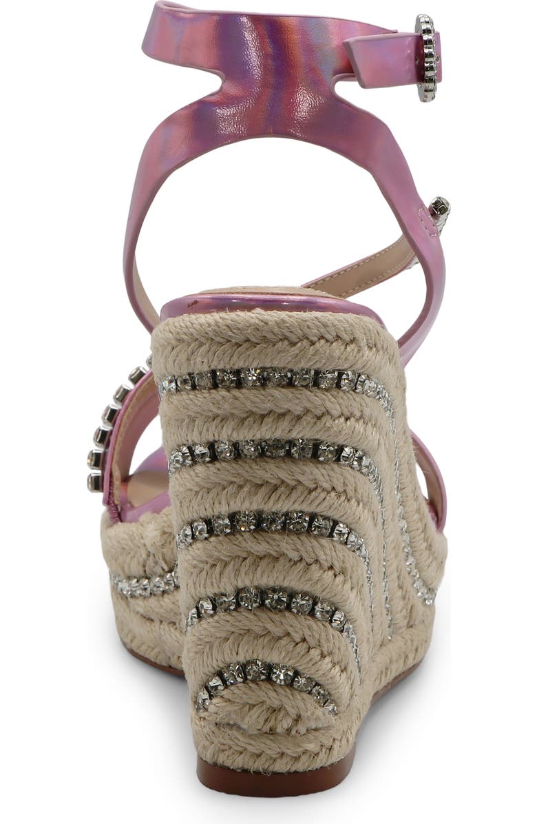 Charles David Chiara Ankle Strap Espadrille Platform Wedge Sandal, Alternate, color, Ballerina Pink