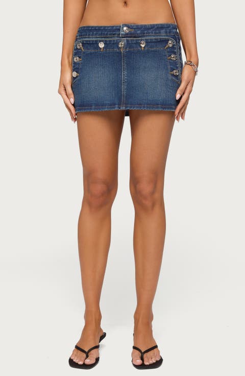 Fridie Denim Miniskirt
