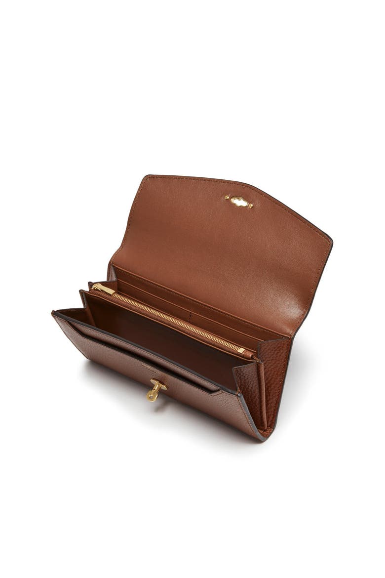 Darley Leather Continental Wallet, Alternate, color, Oak