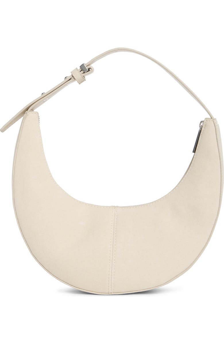 BCBG Skinny Crescent Mini Hobo Bag, Alternate, color, Cloud