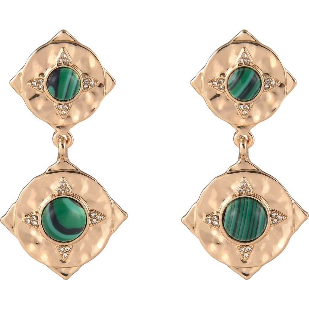 Rachel Roy Double Drop Earrings In Gold