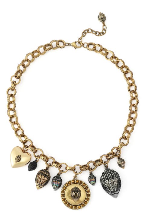 Charm Bib Necklace