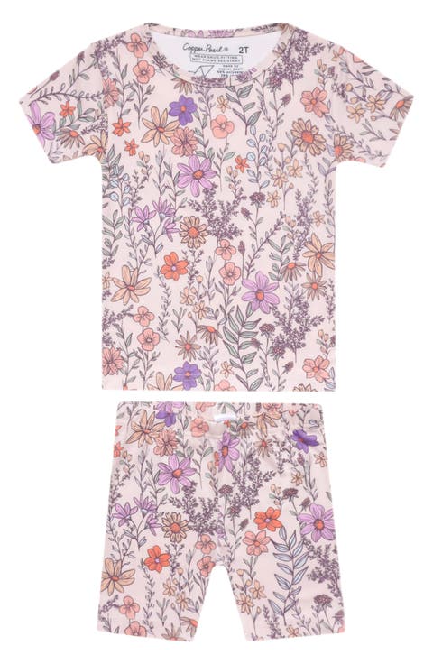 Flora Fitted Two-Piece Short Pajamas (Baby)
