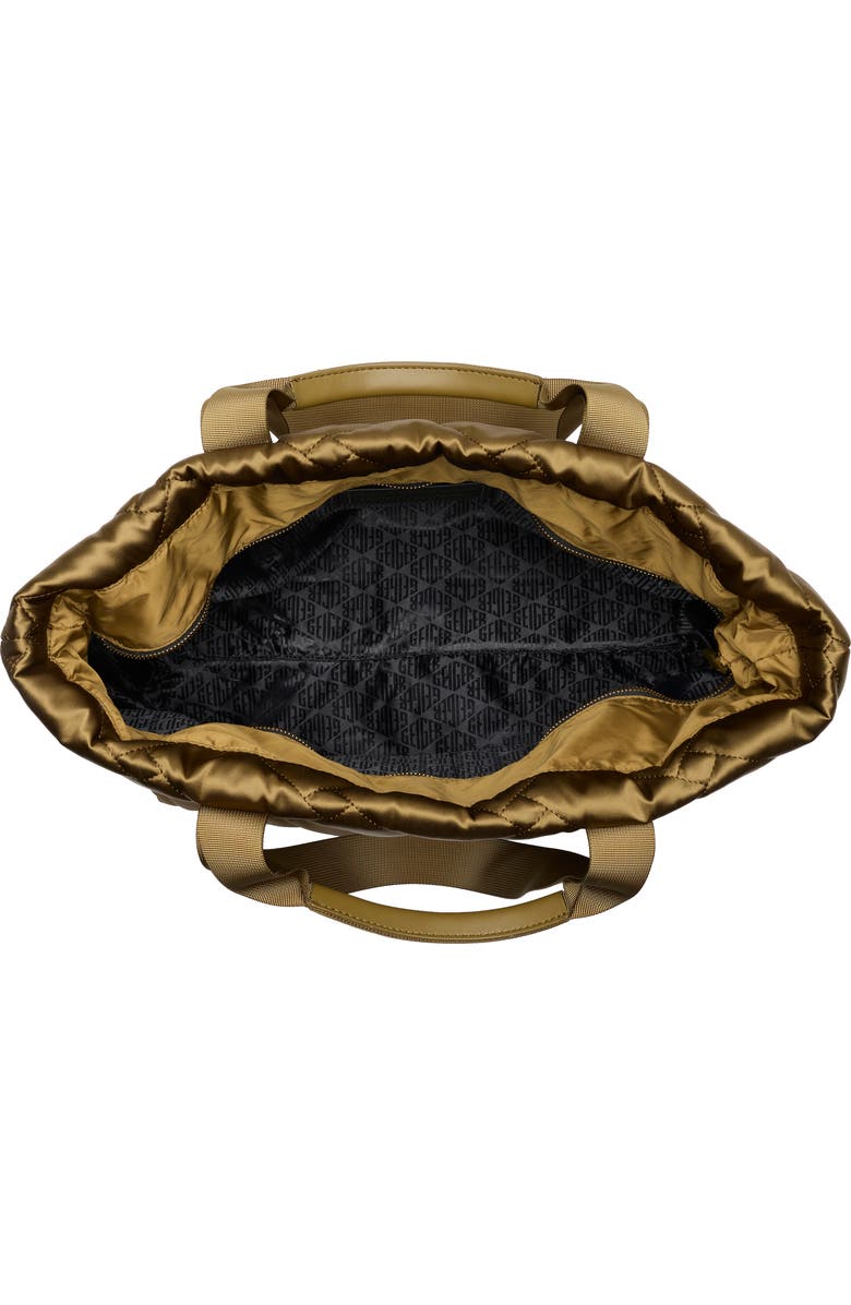 Kurt Geiger London Quilted Recycled Shopper Bag, Alternate, color, Beige/ Khaki