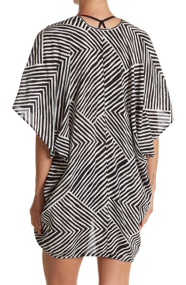 Echo Paradise Weave Tie Hem Cover-Up, Alternate, color, 