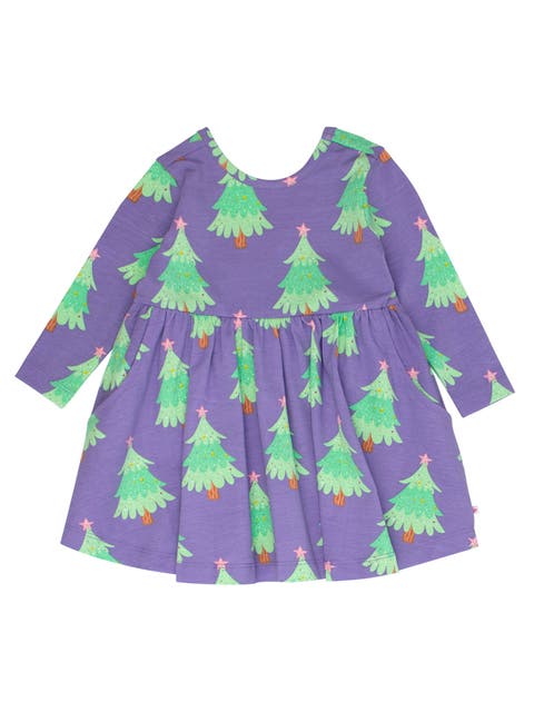 Knit Long Sleeve Twirl Dress (Toddler)