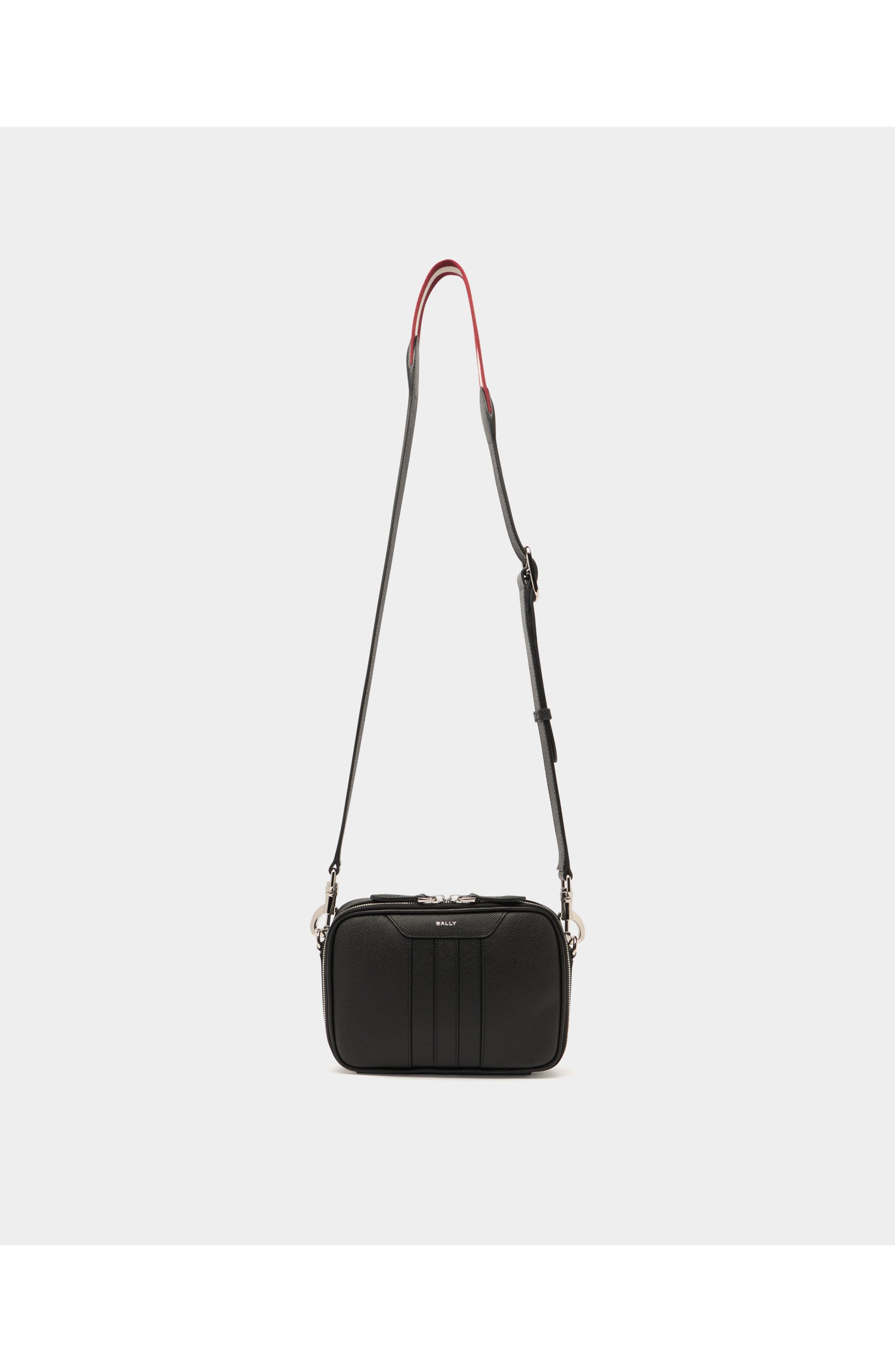 Bally Leather Beckett Crossbody Bag, Main, color, Black