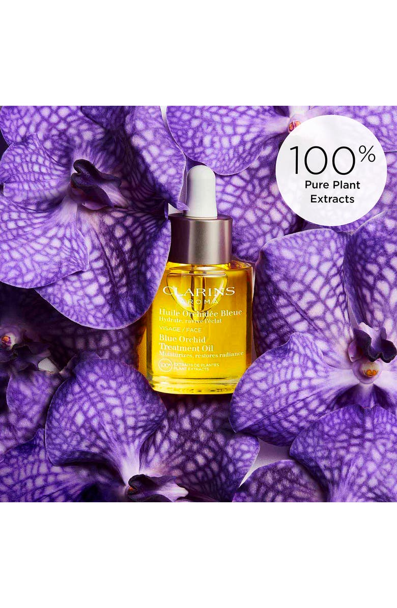 Clarins Blue Orchid Radiance & Hydrating Face Treatment Oil, Alternate, color, 