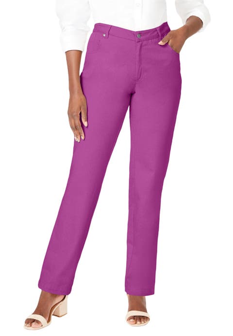 Classic Cotton Denim Straight-Leg Jean