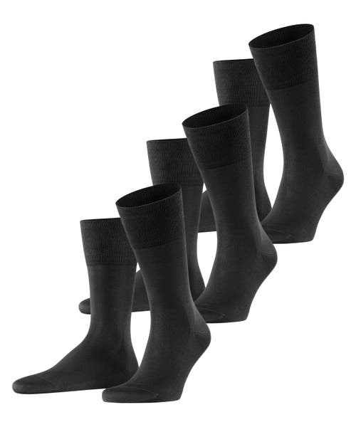 Falke Tiago Cotton Dress Socks In Black
