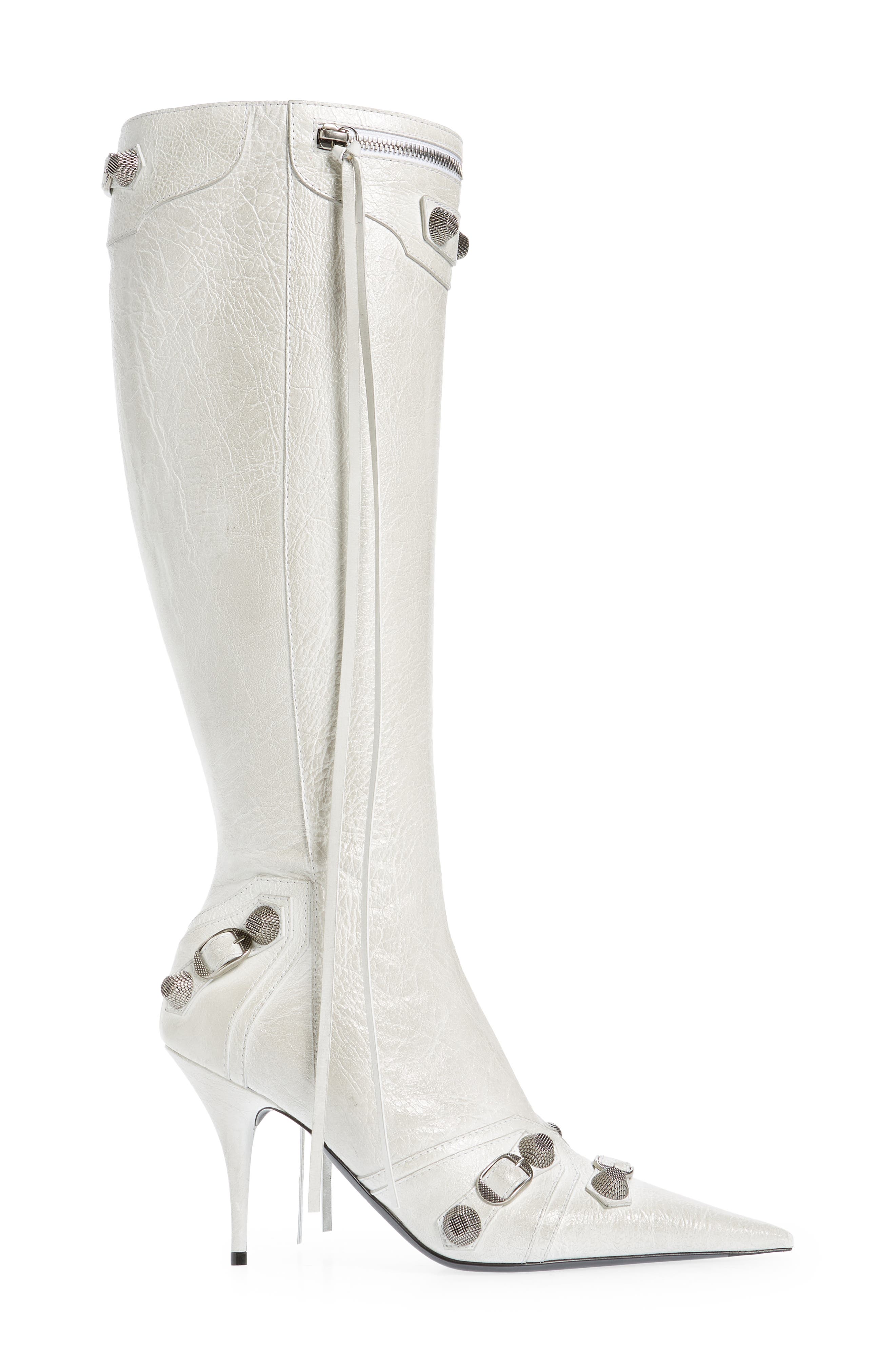 Balenciaga Cagole Knee High Boot, Alternate, color, 