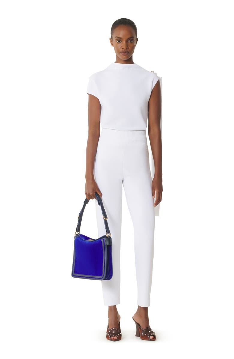 Lanvin White Viscose Leggings, Main, color, White