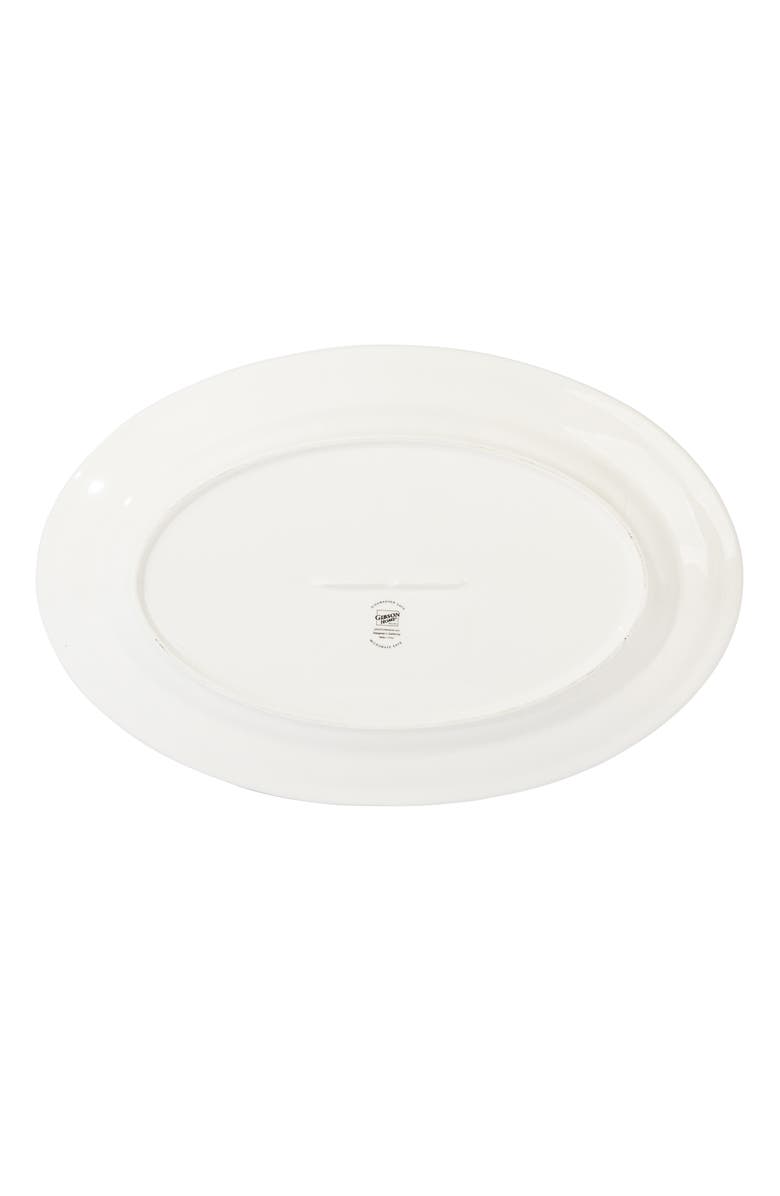 Gibson Home 4 Piece Ceramic Serving Set With Poinsettia Decorations, Alternate, color, Red