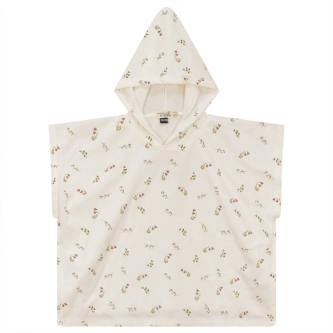 Plant Printed Terry Poncho (Baby)