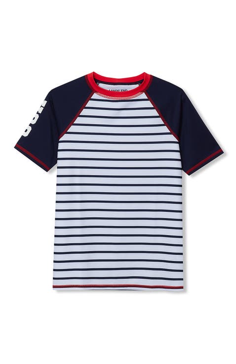 Boys Short Sleeve UPF 50 Sun Protection Rash Guard