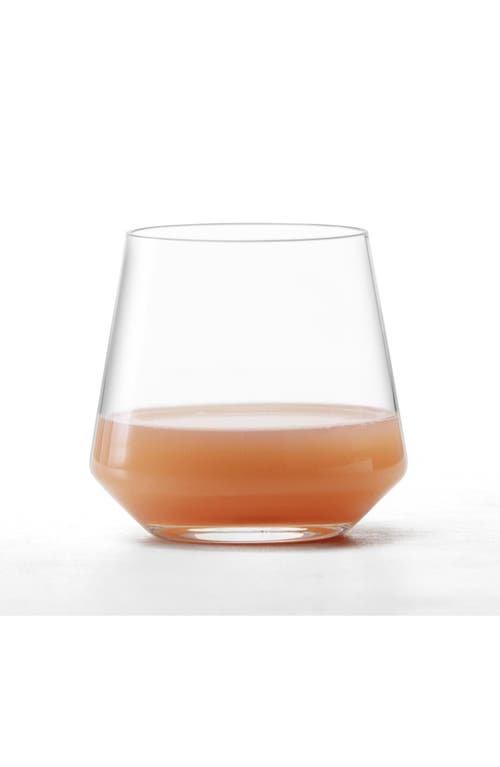 Schott Zwiesel Pure Set Of 6 Rocks Cocktail/wine Glasses In Clear