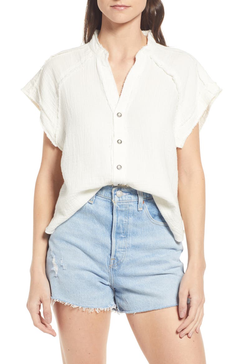 Dream Days Shirt, Main, color, WHITE