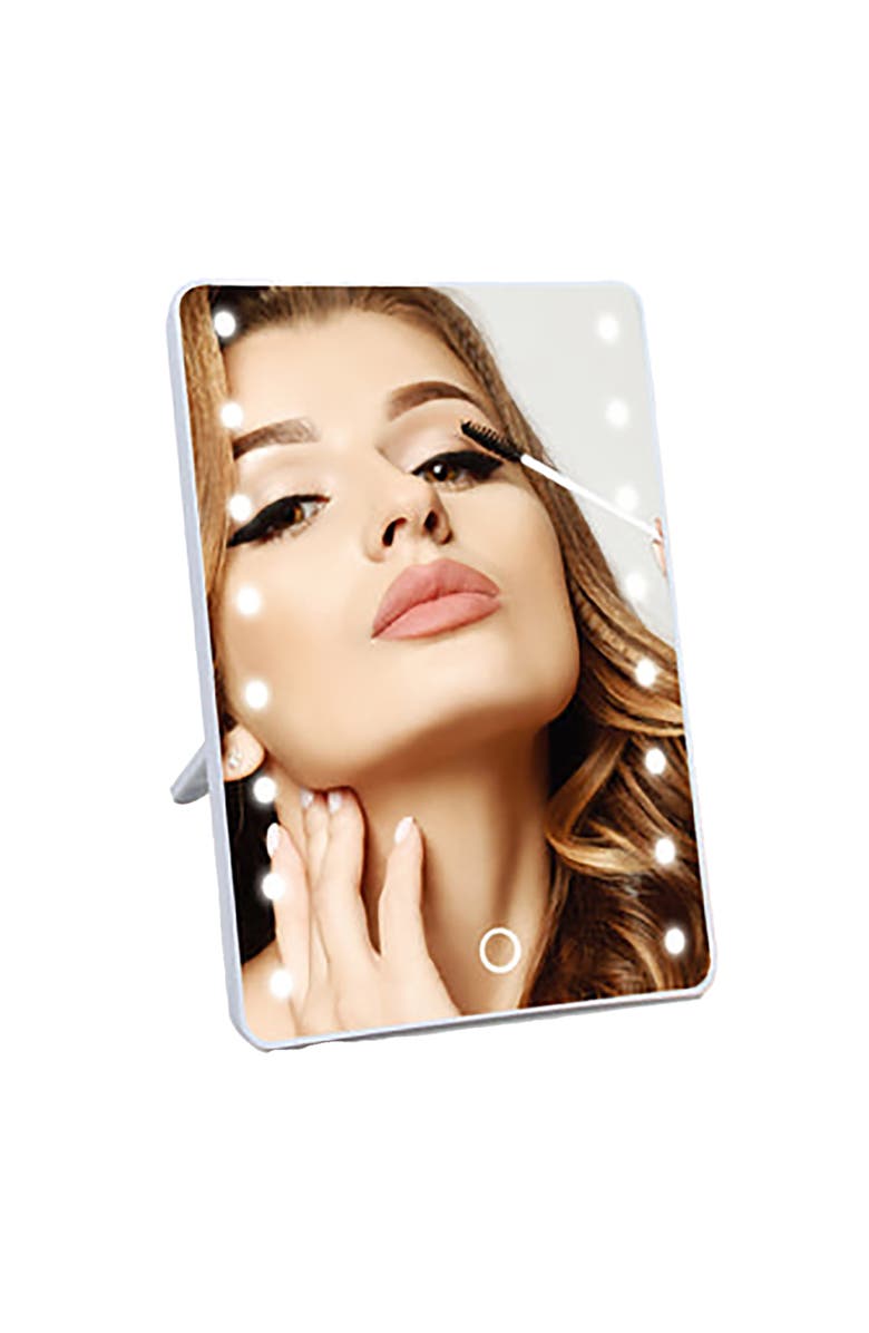 PURSONIC Smart Mirror Touchscreen Makeup Vanity, Alternate, color, White