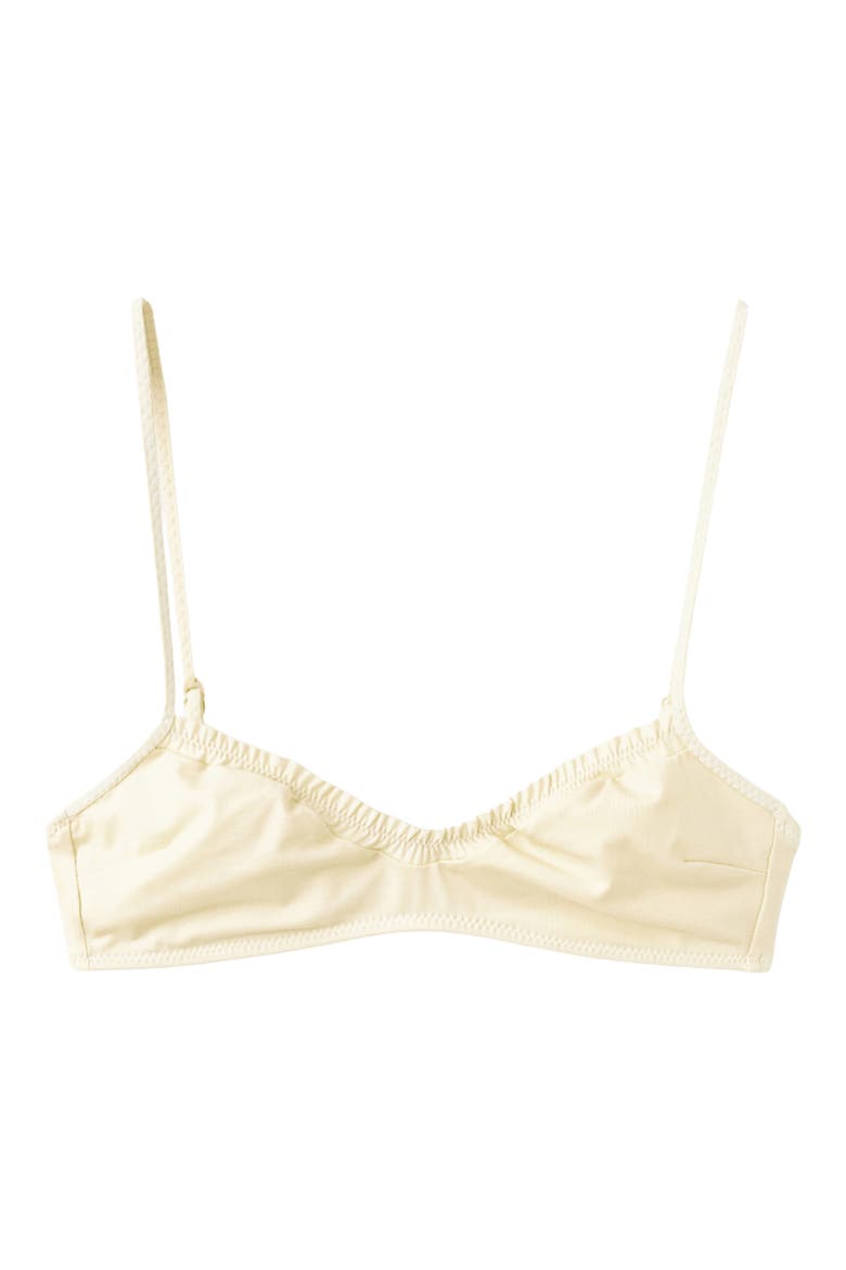 Draped Bikini Top, Main, color, ECRU