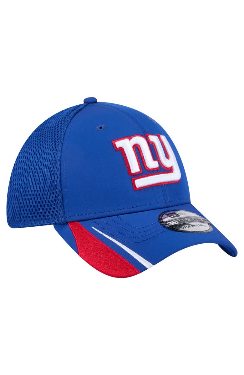 New Era Men's New Era  Royal New York Giants Game Day Linear 39THIRTY Flex Hat, Alternate, color, 