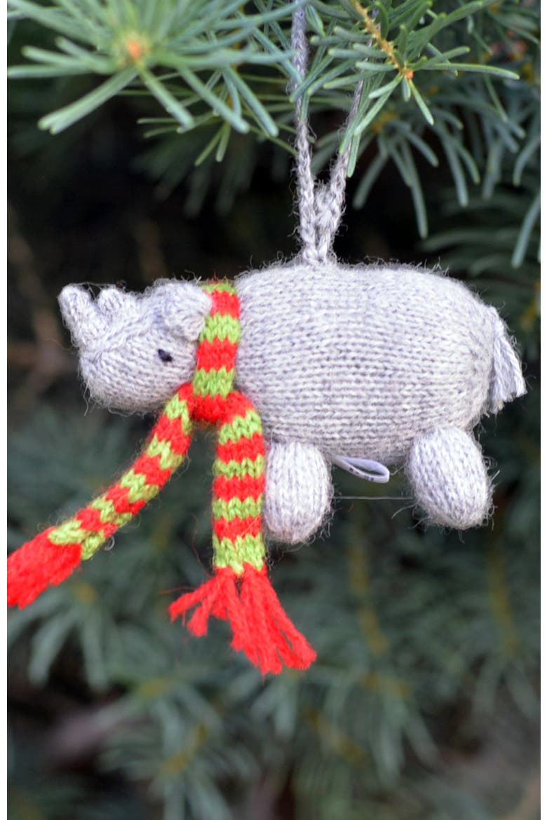 Safari Animal Ornament Set, Alternate, color, Multi