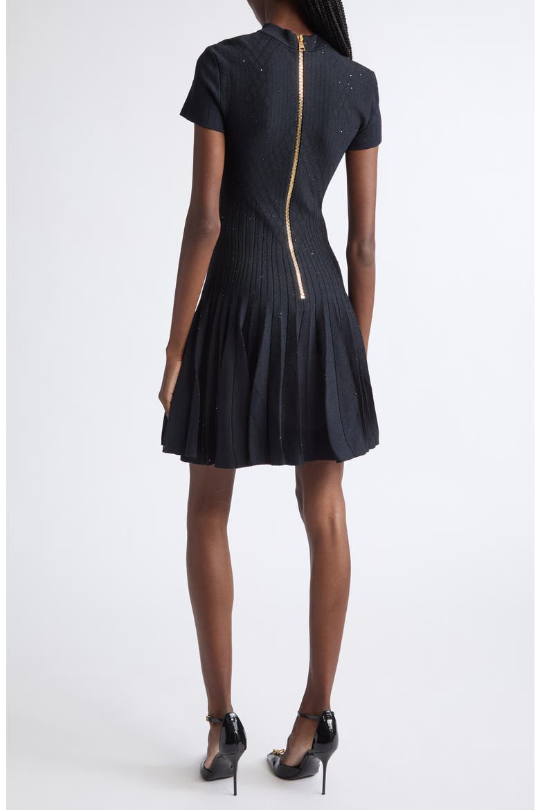 Glittered Compact Viscose Knit Dress, Alternate, color, 6DU BLUE