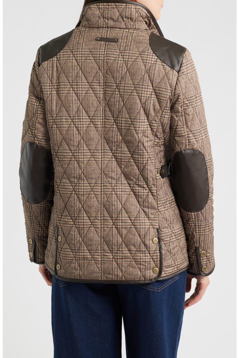 Houndstooth Quilted Barn Jacket, Alternate, color, HAZEL PLAID