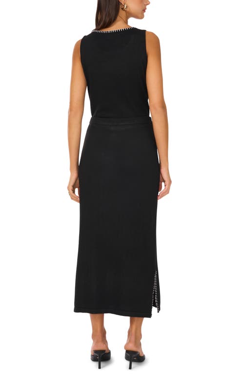 VINCE CAMUTO VINCE CAMUTO WHIPSTITCH MIDI SWEATER SKIRT 