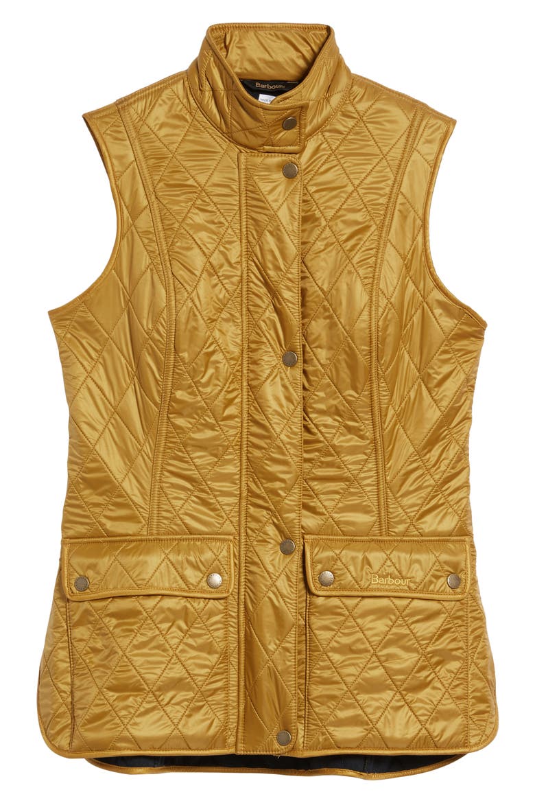 Wray Water Resistant Quilted Gilet, Alternate, color, HARVEST GOLD