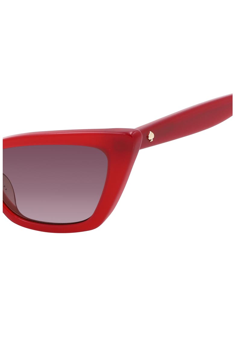 genell 52mm gradient cat eye sunglasses, Alternate, color, RED/ PINK