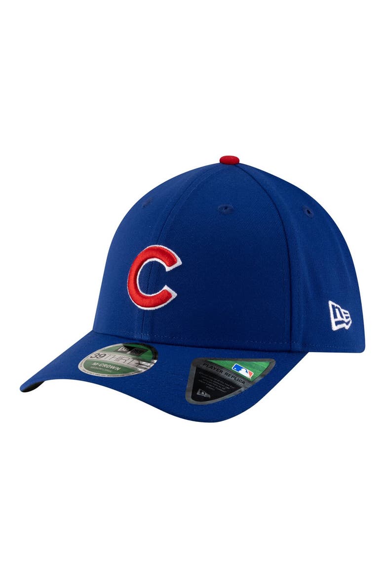 Men's New Era Royal Chicago Cubs 150th Anniversary 39THIRTY M-Crown Flex Hat, Alternate, color, Royal