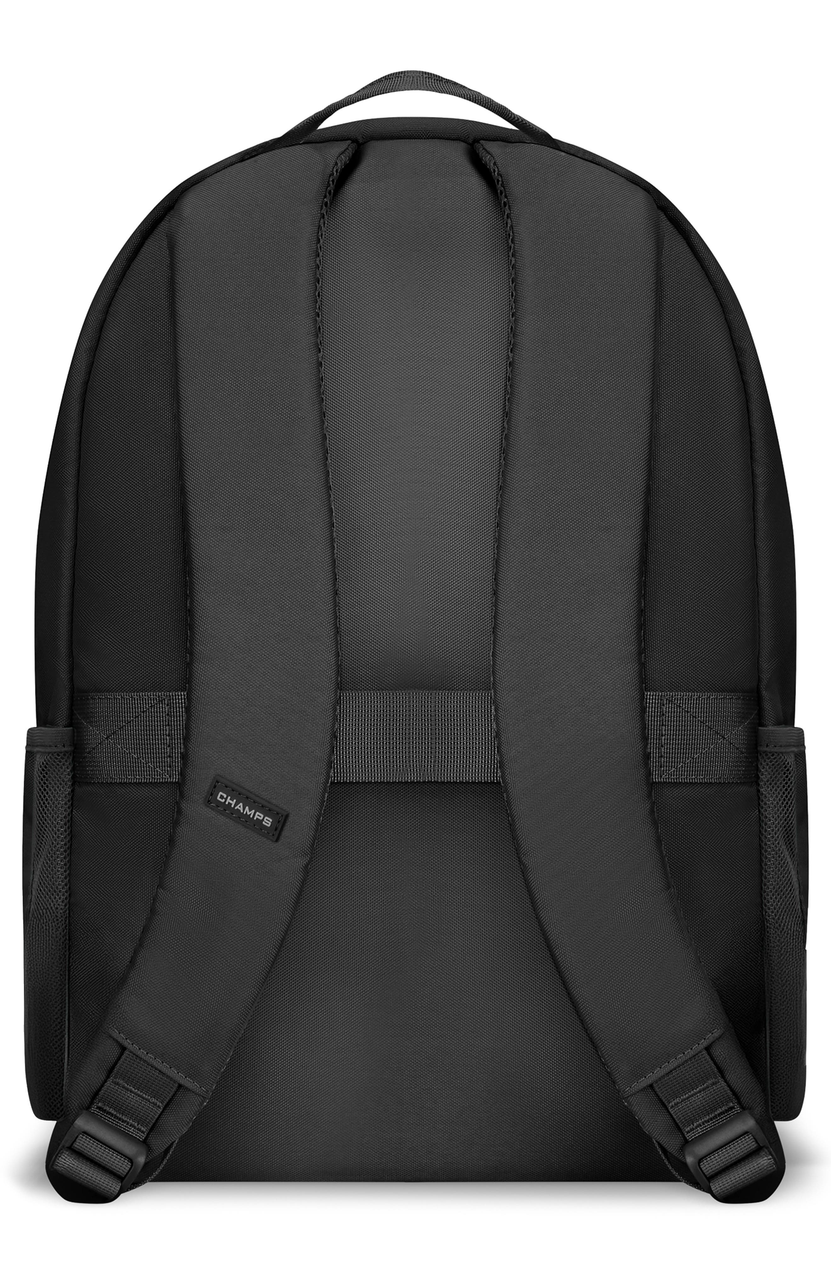 CHAMPS Essentials Nylon Backpack, Alternate, color, Black