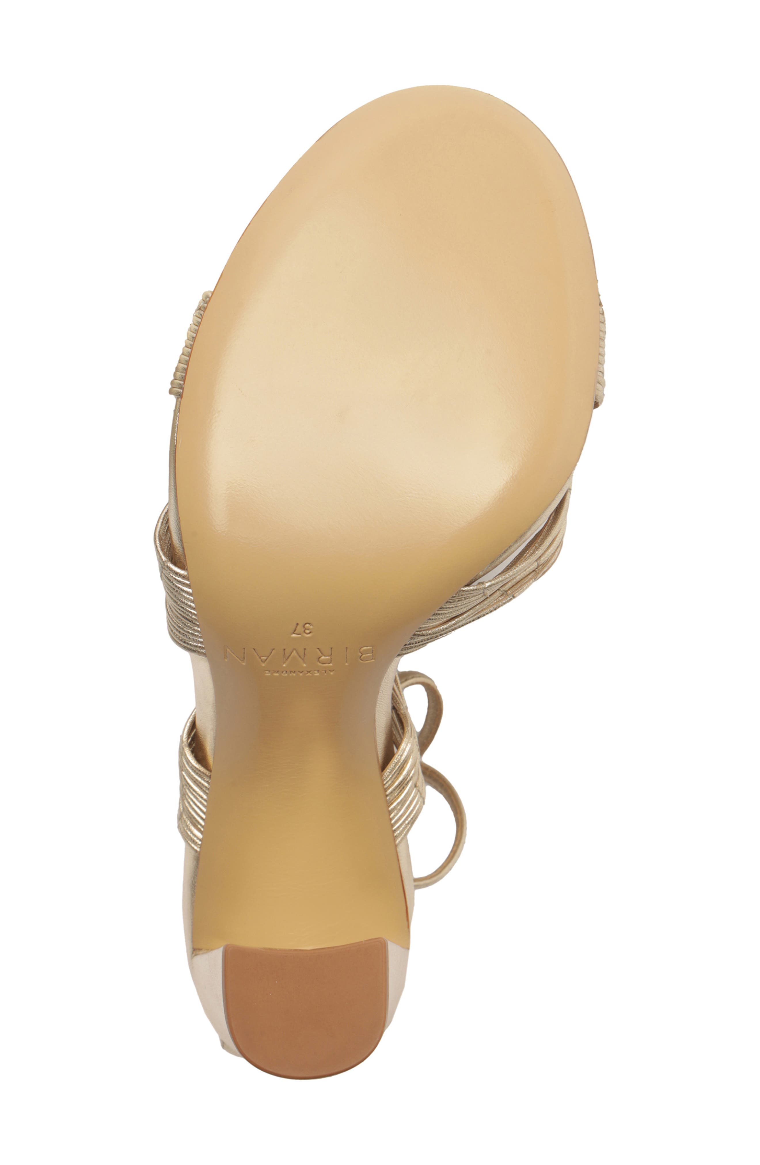 Olga Block Heel Sandal, Alternate, color, GOLDEN