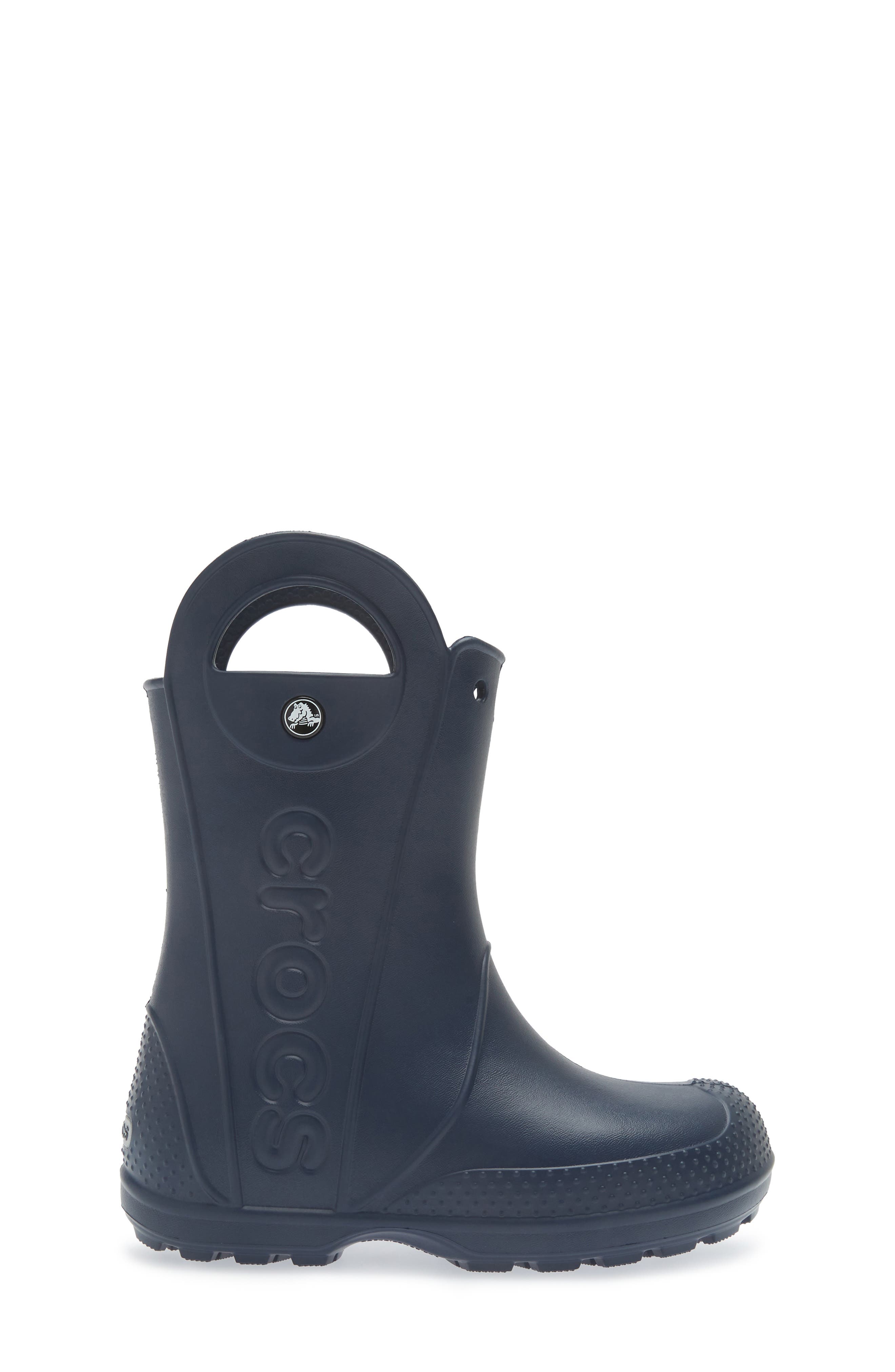CROCS Kids' Handle It Rain Boot, Alternate, color, Navy