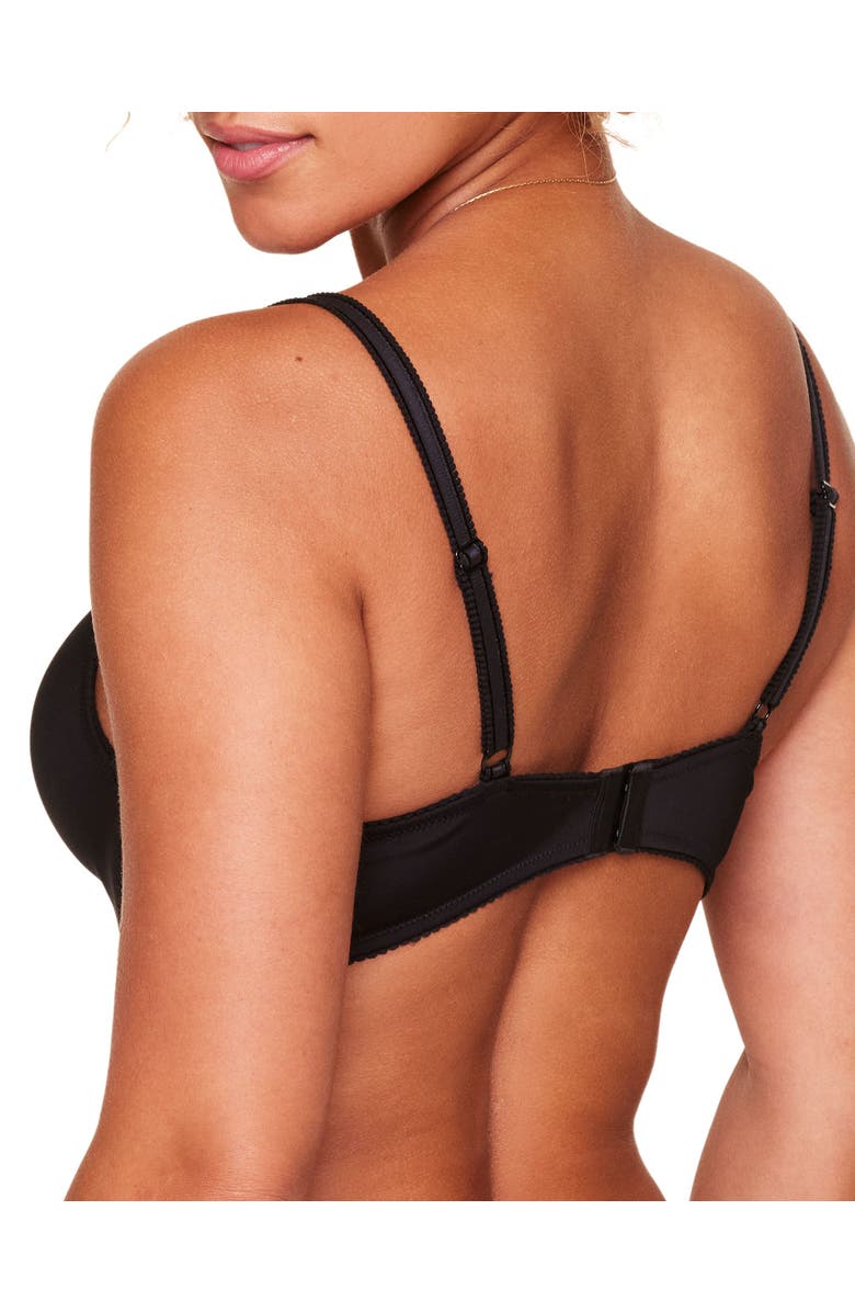 Adore Me Jeannette Push Up Demi Bra, Alternate, color, Black