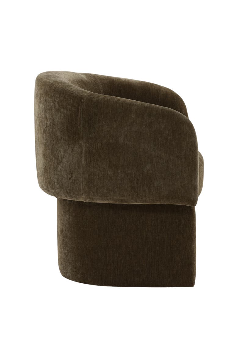 Ysabel Velvet Dining Chair, Alternate, color, Olive