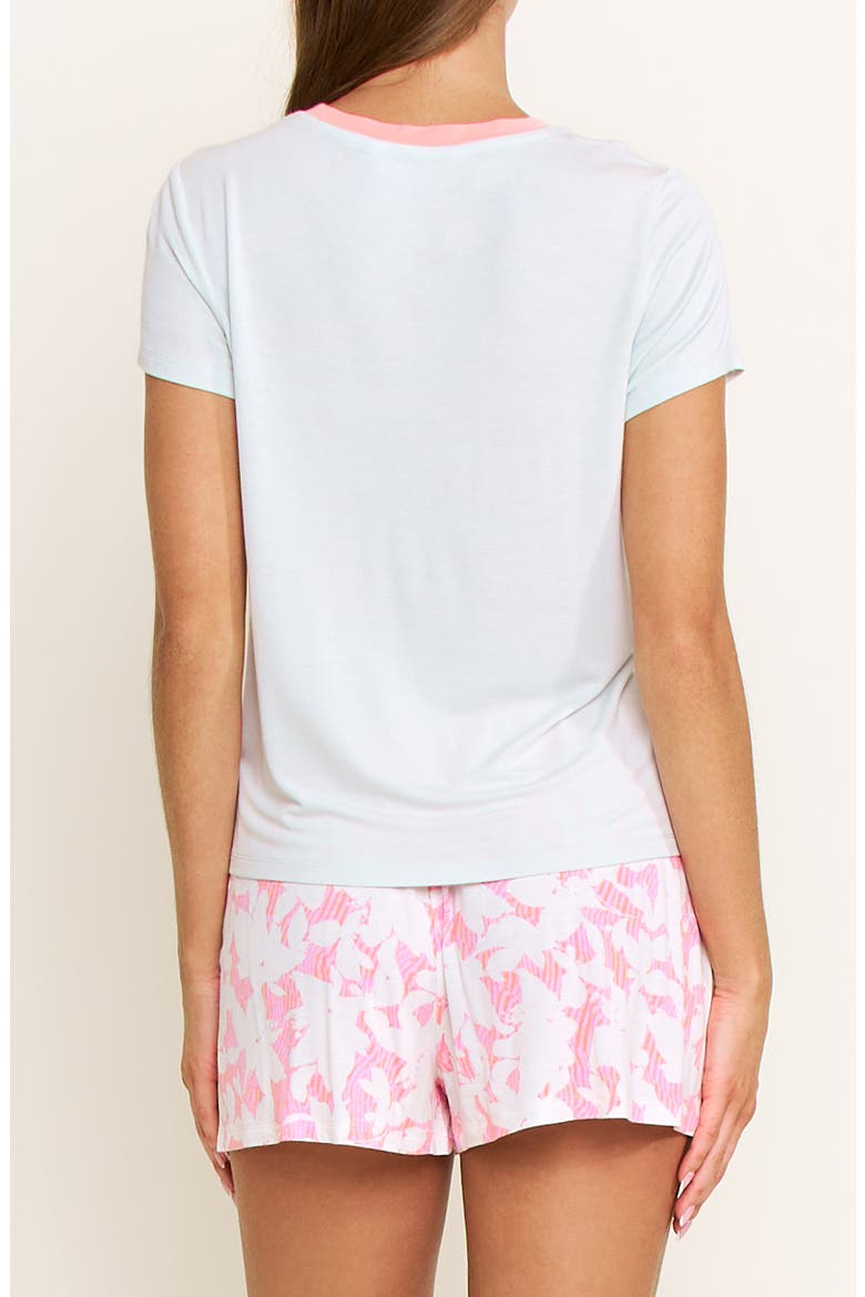 All American Shortie Pajamas, Alternate, color, BAJA PINK FLORAL