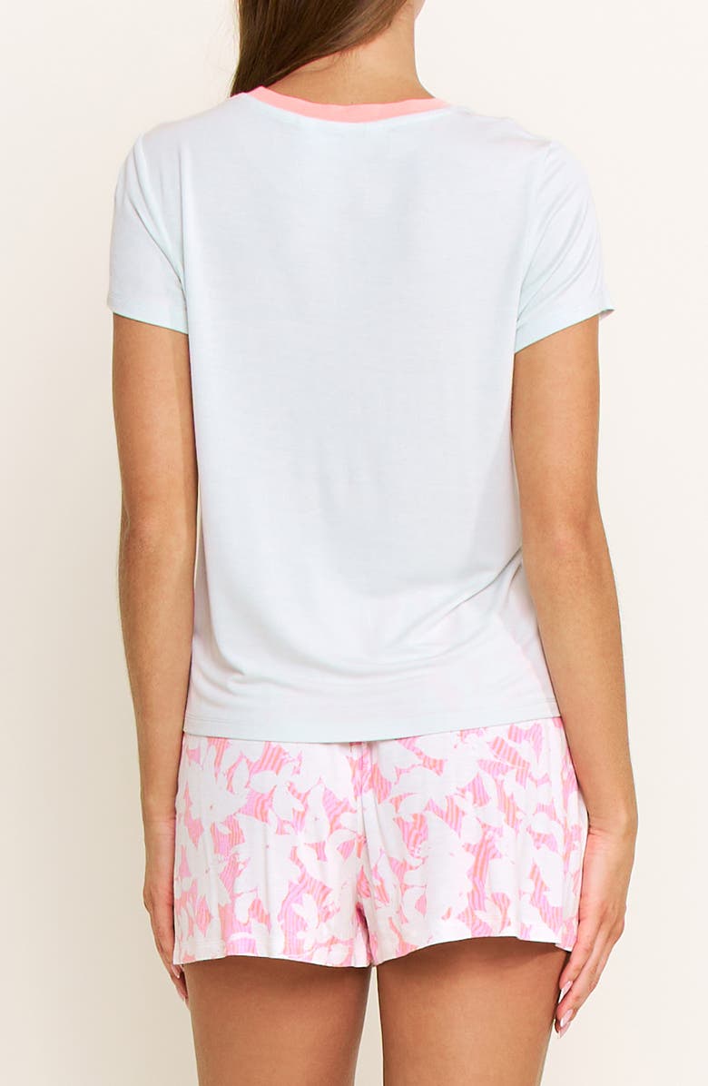 Honeydew All American Shortie Pajamas, Alternate, color, Baja Pink Floral
