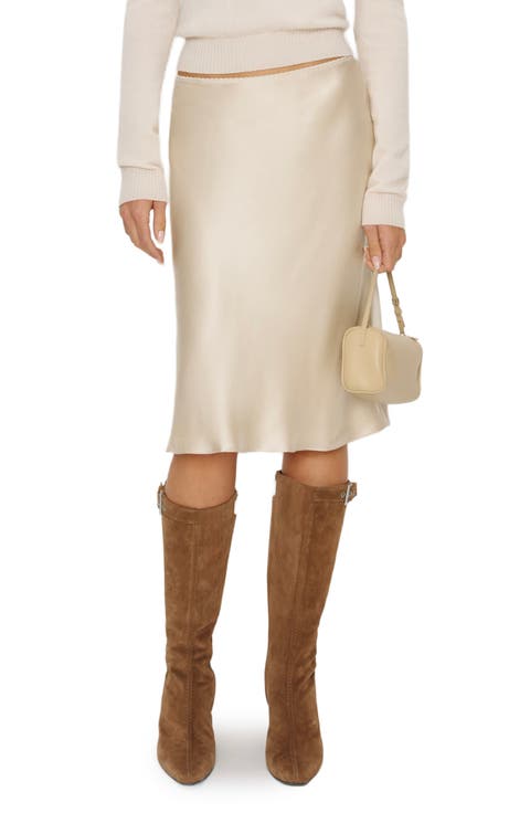 Layla Silk Midi Skirt