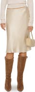 Reformation Layla Silk Midi Skirt
