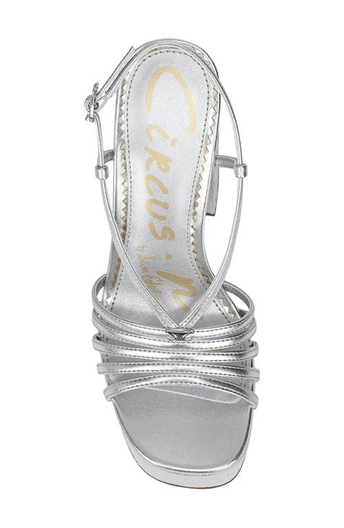 Circus Ny By Sam Edelman Siena Platform Dress Sandals In Silver