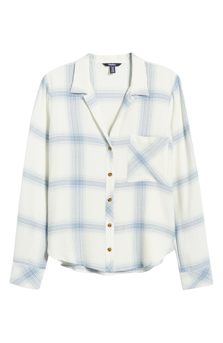 Hatley Lila Plaid Button-Up Shirt, Alternate, color, Cami Lace