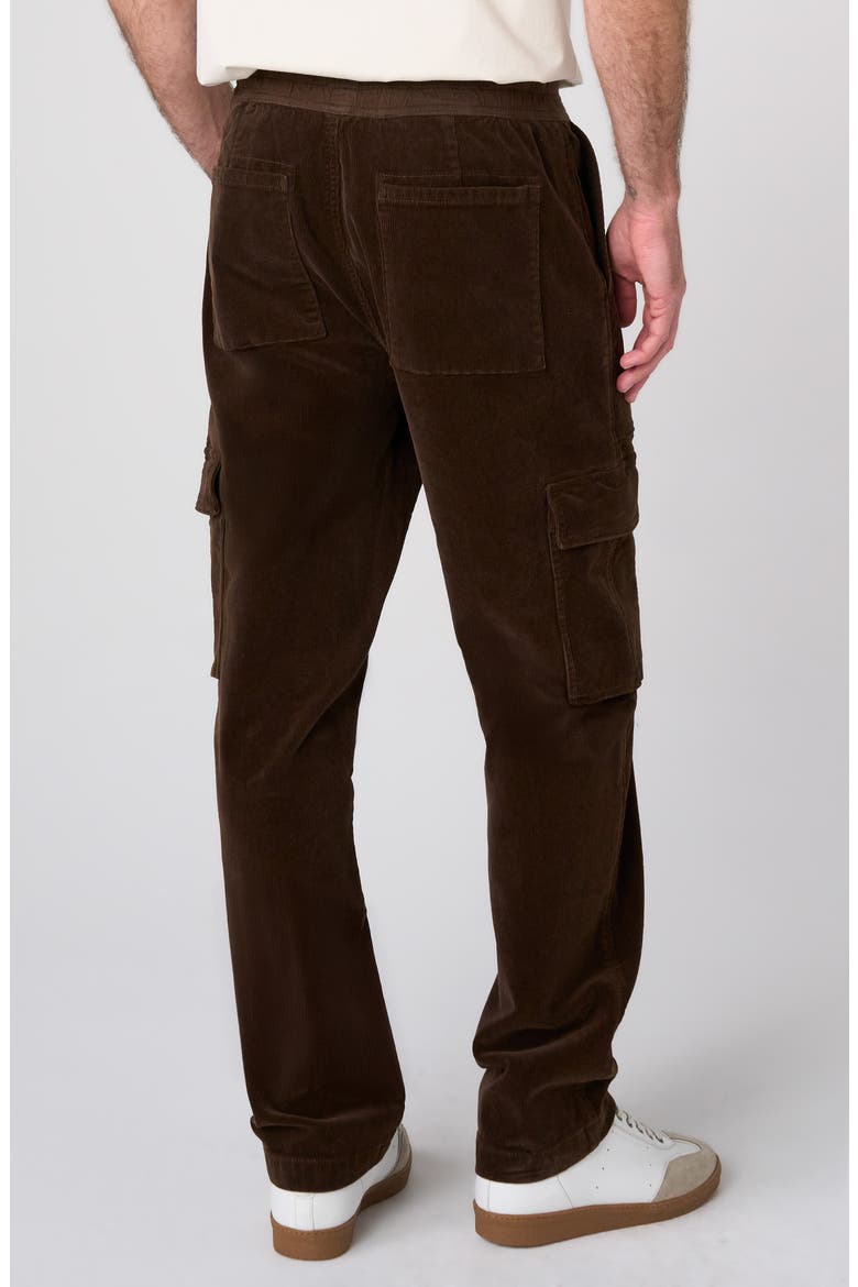 Corduroy Cargo Joggers, Alternate, color, BROWN