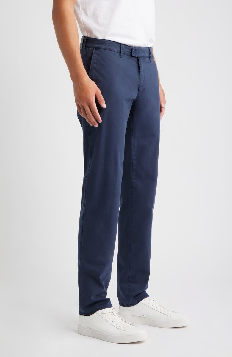 Brax Fabio IDX Flat Front Modern Fit Cotton Blend Chinos, Alternate, color, Universe