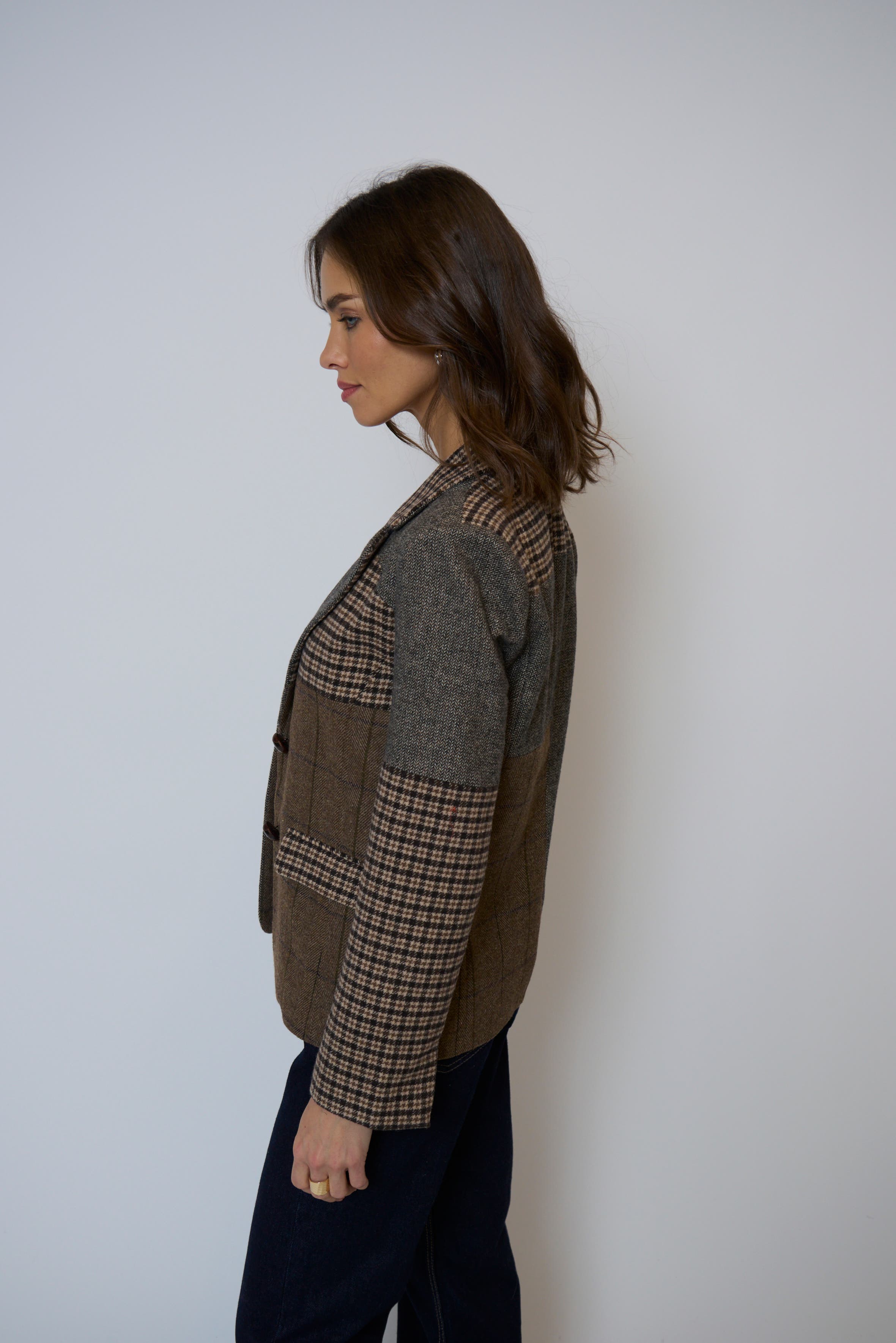 Raven Patchwork Riding Jacket - image 2