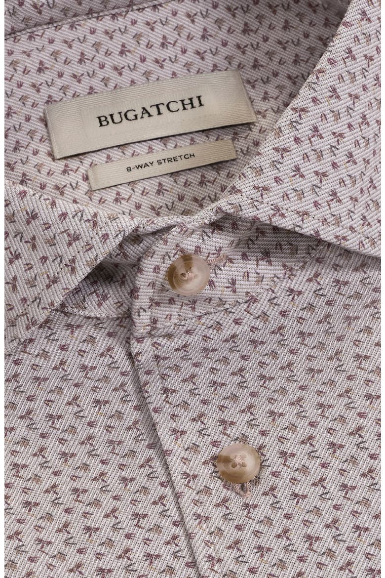 Devon OoohCotton® Print Button-Up Shirt, Alternate, color, CAMEL