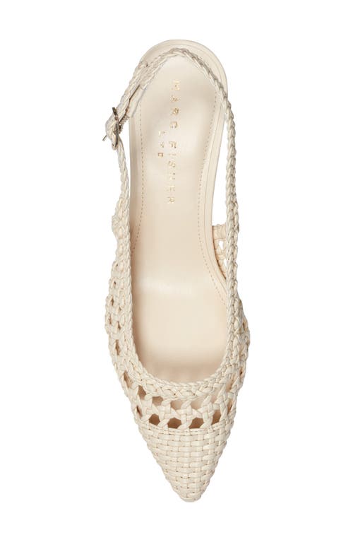 Marc Fisher Ltd Zaiden Slingback Pointed Toe Pump In Ivory