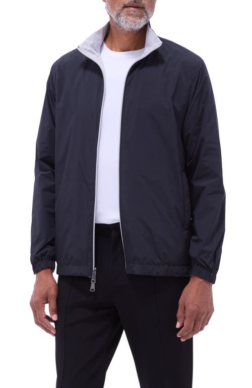 Bugatchi Water Repellent Reversible Jacket In Black
