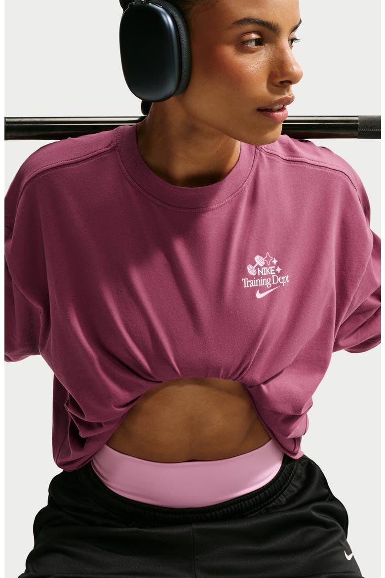 Training Dept. Graphic T-Shirt, Alternate, color, PINK SMOKE