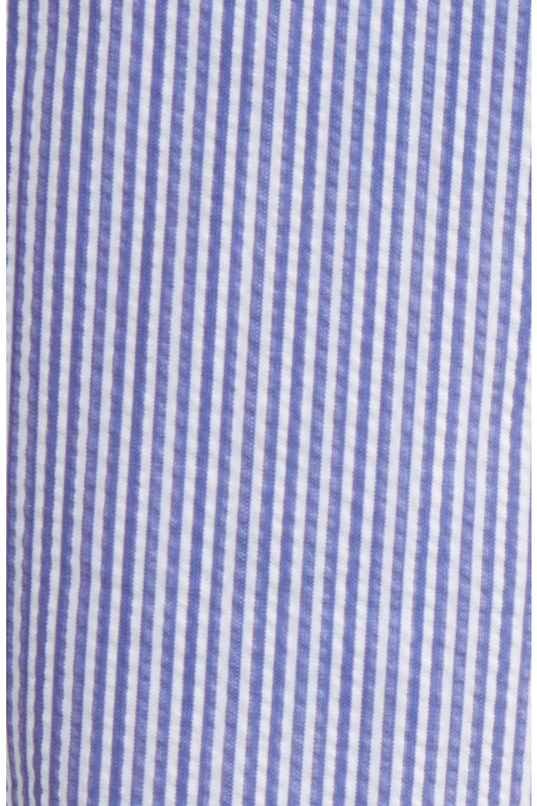 The Bayberry Medallion Print Water Repellent Swim Trunks, Alternate, color, LIGHT BLUE SEERSUCKER